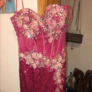 Pink (fuchsia) prom dress